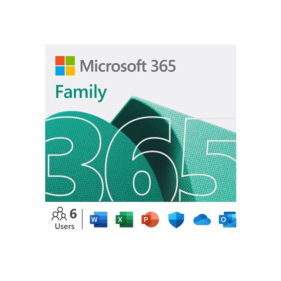 Software Microsoft 365 Family (CRO) 1-godišnja pretplata, Premium Office aplikacije, 6GQ-01548