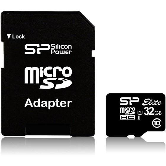 Memorija SD Micro Card 32GB SiliconPower Class 10 UHS-I Elite + adapter SD P/N: SP032GBSTHBU1V10SP