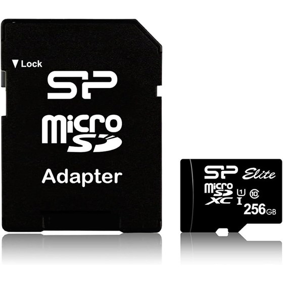 Memorija SD Micro Card 256GB SiliconPower Class 10 UHS-I Elite + adapter SD P/N: SP256GBSTXBU1V10SP