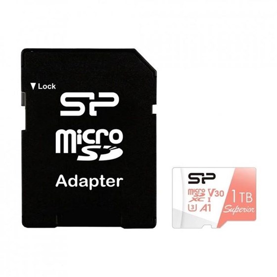 Memorija SD Micro Card, 1TB Silicon Power, Class 10 UHS-I U3 V30 Superior + adapter SD, SP001TBSTXDV3V20SP