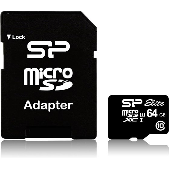 Memorija SD Micro Card 64GB SiliconPower Class 10 UHS-I Elite + adapter SD P/N: SP064GBSTXBU1V10SP
