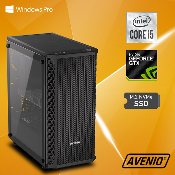 Avenio OptiGamer Intel Core i5 10400F 2.90GHz 16GB 512GB SSD W10P nVidia GeForce GTX 1650 4GB GDDR6 P/N: 02242086