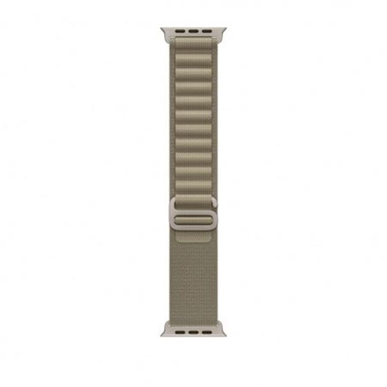 Apple Watch 49mm Band: Olive Alpine Loop - Large, mt5v3zm/a