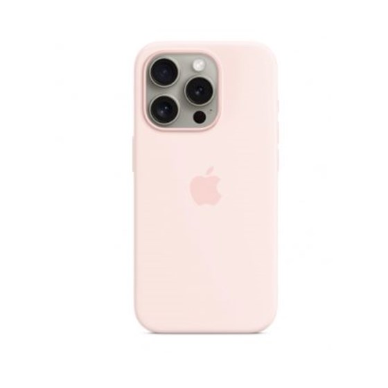 Apple iPhone 15 Pro Silicone Case w MagSafe - Light Pink, mt1f3zm/a