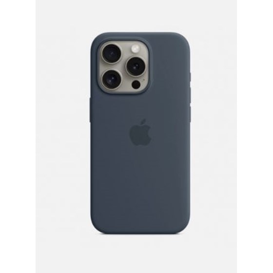 Apple iPhone 15 Pro Silicone Case w MagSafe - Storm Blue, mt1d3zm/a