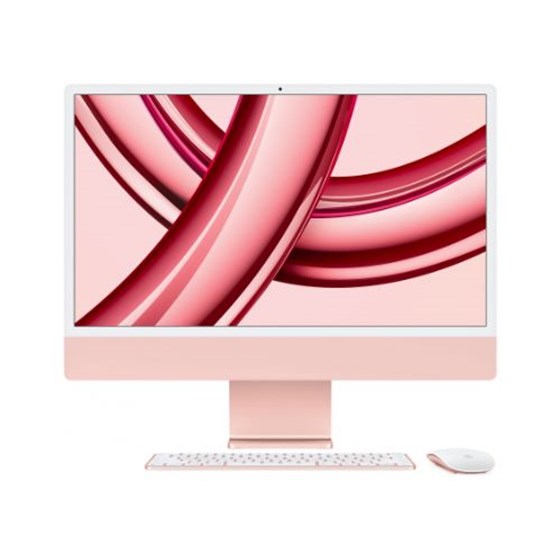 Apple 24-inch iMac with Retina 4.5K display: Apple M3 chip with 8-core CPU and 10-core GPU, 256GB SSD - Pink, mqrt3ze/a