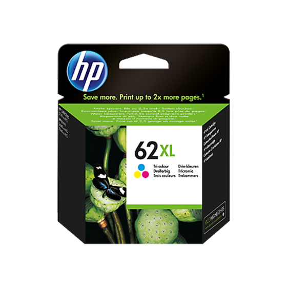 Tinta HP 62XL TriColor P/N: C2P07AE