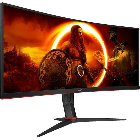 Monitor AOC CU34G2XP, 34" UWQHD, VA, 180Hz 1ms, DP, HDMI, AMD FreeSync, Zakrivljen, Crna