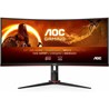 Monitor AOC CU34G2XP, 34" UWQHD, VA, 180Hz 1ms, DP, HDMI, AMD FreeSync, Zakrivljen, Crna