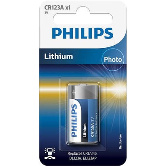 Baterija Philips CR123A/01B P/N: CR123A/01B 