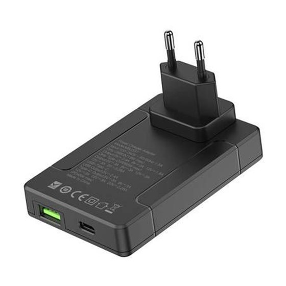 Univerzalni punjač Budi travel charger sa dodatnim priključcima EU/UK/US/AU, 337