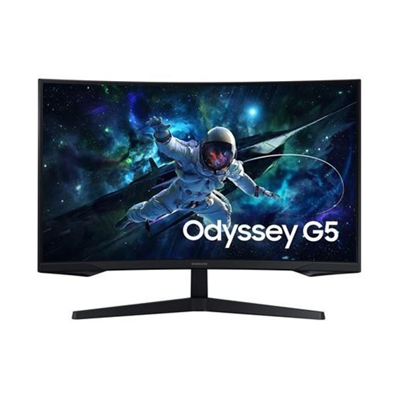 Monitor Samsung Odyssey G5 G55C, 27" QHD, VA, 165Hz 1ms, DP, HDMI, AMD FreeSync, Zakrlivljen, Crni, LS27CG552EUXEN