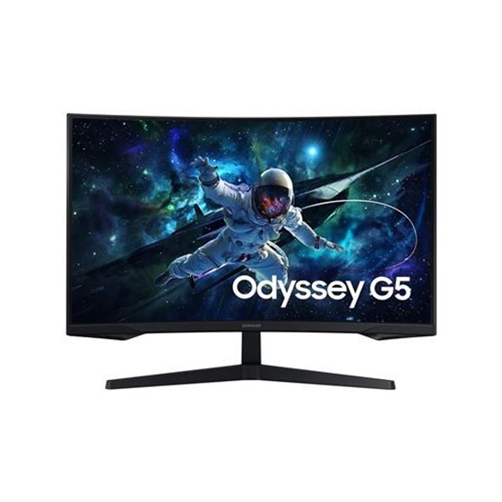 Monitor Samsung Odyssey G5 G55C, 32" QHD, VA, 165Hz 1ms, DP, HDMI, AMD FreeSync, Zakrlivljen, Crni, LS32CG552EUXEN
