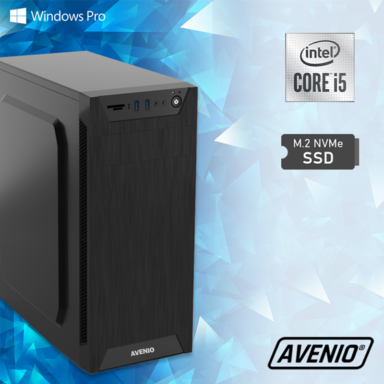 Avenio ProOffice Intel Core i5 10600 3.30GHz 16GB 1TB NVMe SSD DVDRW W10P Intel UHD Graphics 630 P/N: 02242432