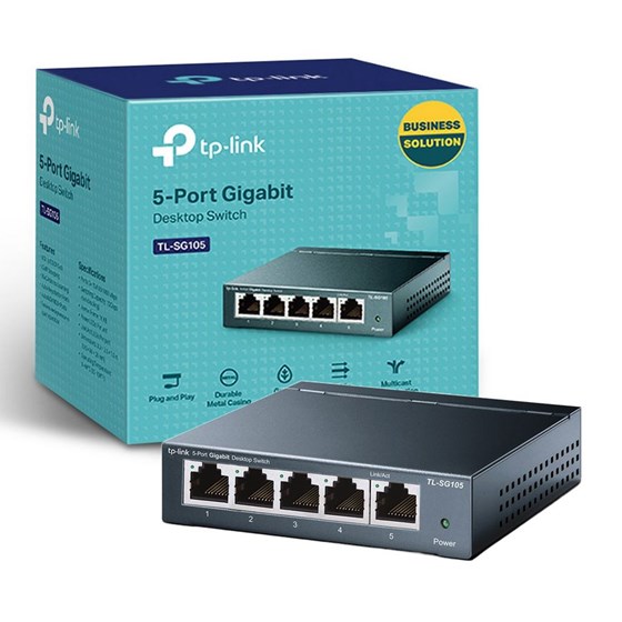 TP-Link TL-SG105, 5-Port  Gigabit Desktop Switch