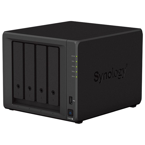 Synology DS923+ DiskStation 4-bay NAS server, 2.5"/3.5" HDD/SSD M.2, 4GB DDR4, 2×G-LAN, USB3.0×2, eSATA, Wake on LAN/WAN