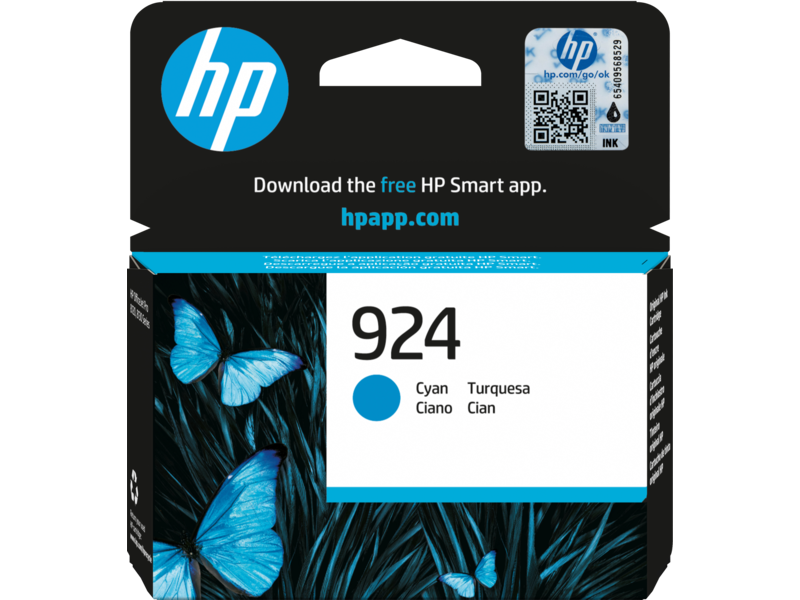 Tinta HP 924 Cyan P/N: 4K0U3NE