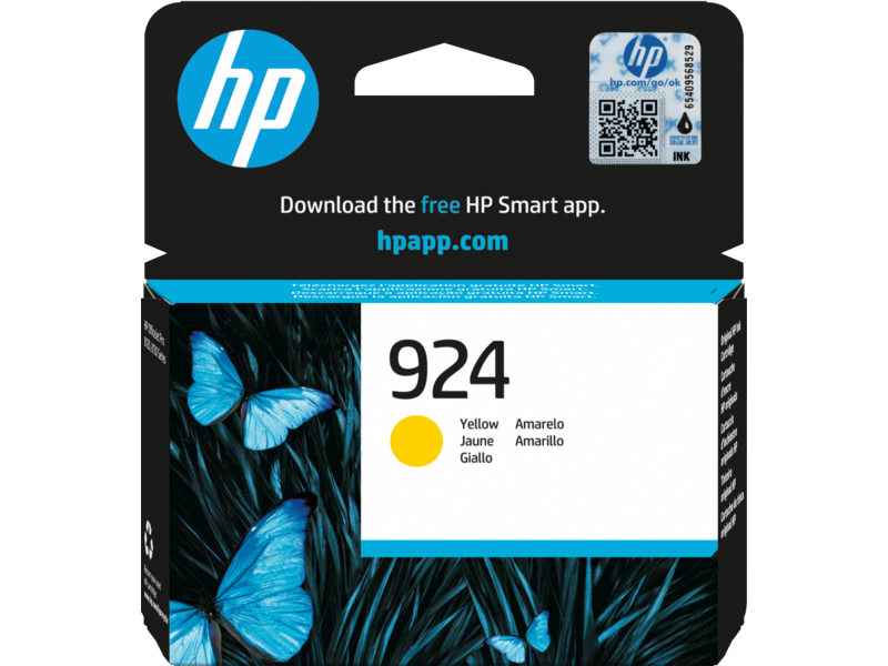 Tinta HP 924 Yellow P/N: 4K0U5NE