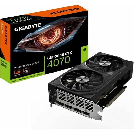 Grafička kartica Gigabyte, nVidia GeForce RTX 4070 WINDFORCE 2X OC, 12GB GDDR6X, 1x HDMI, 3x DisplayPort