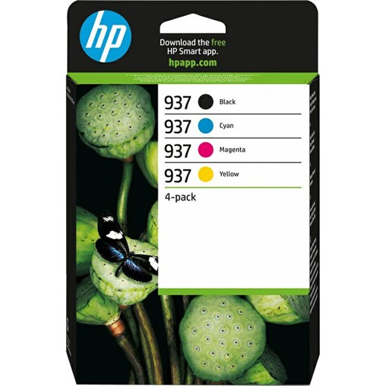 Tinta HP 937 CMYK 4-Pack P/N: 6C400NE