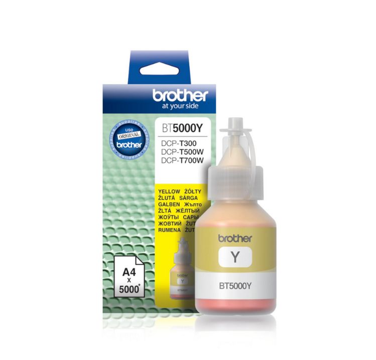 Tinta Brother BT5000Y yellow 5k