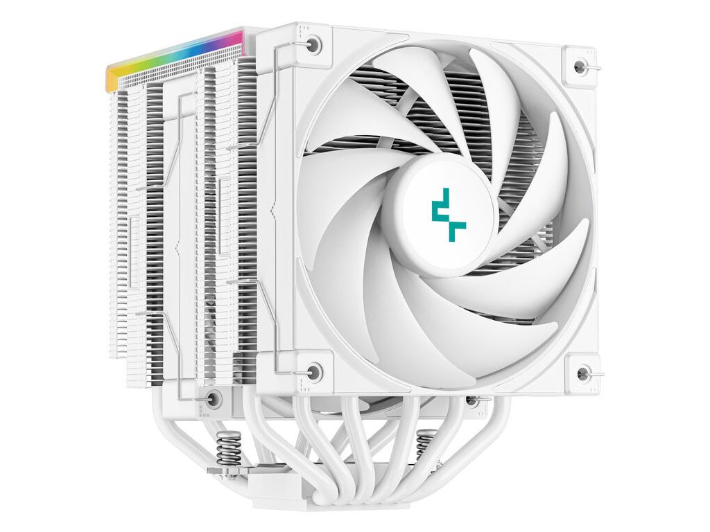 Hladnjak DeepCool AK620 DIGITAL, ARGB, 2x 120mm, 260W TDP, White