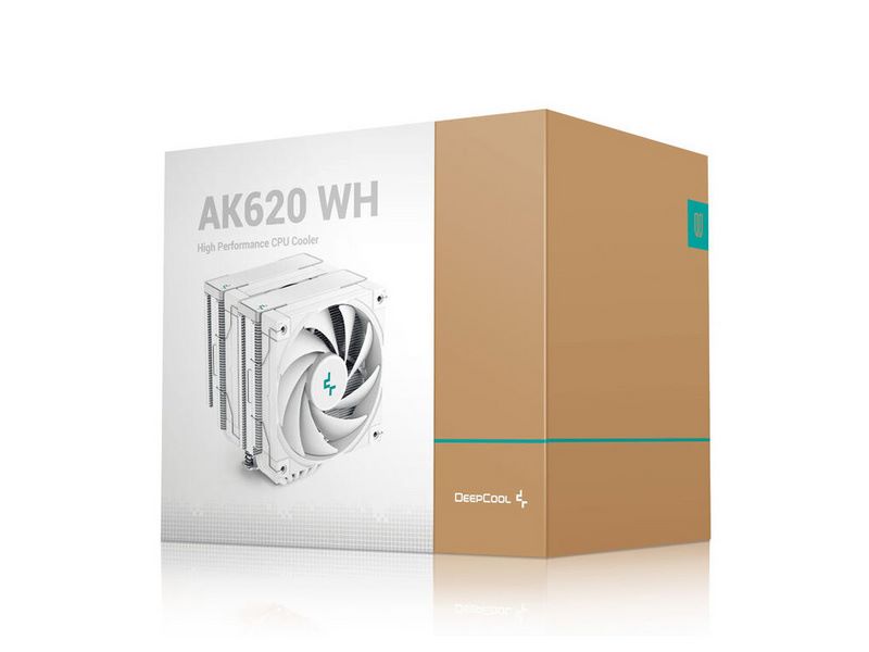 Hladnjak DeepCool AK620, 2x 120mm, 260W TDP, White