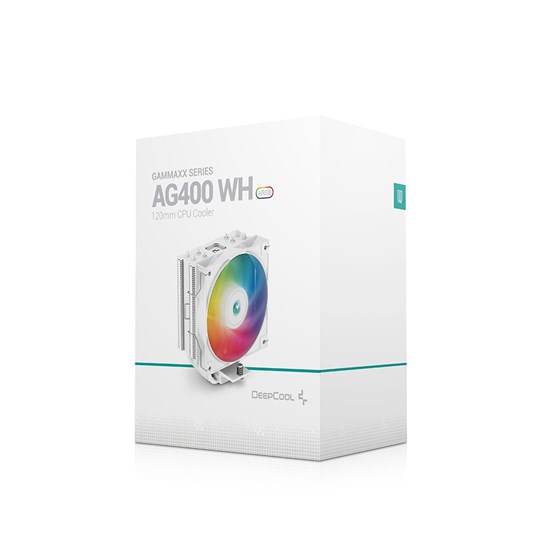 Hladnjak DeepCool AG400 BK ARGB, 120mm, 240W TDP, White