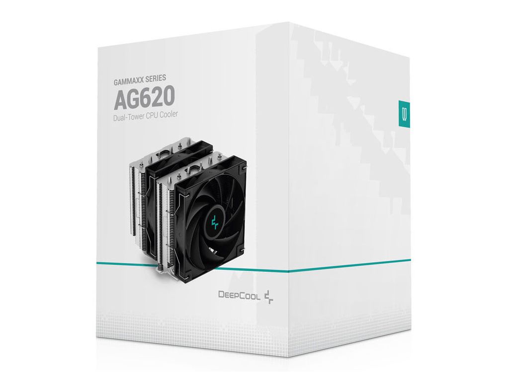 Hladnjak DeepCool AG620, 2x 120mm, 260W TDP, Black