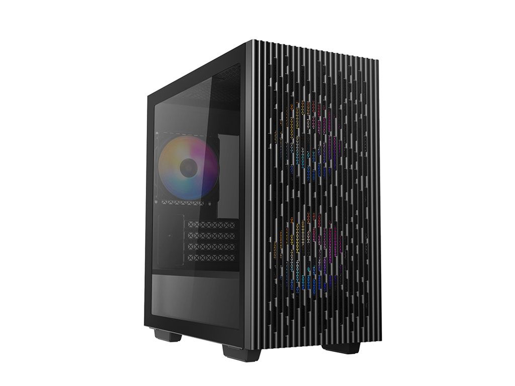 Kućište DeepCool MATREXX 40 3FS, mATX, Bez napajanja, Kaljeno staklo, RGB, Crna, DP-MATX-MATREXX40-3FS