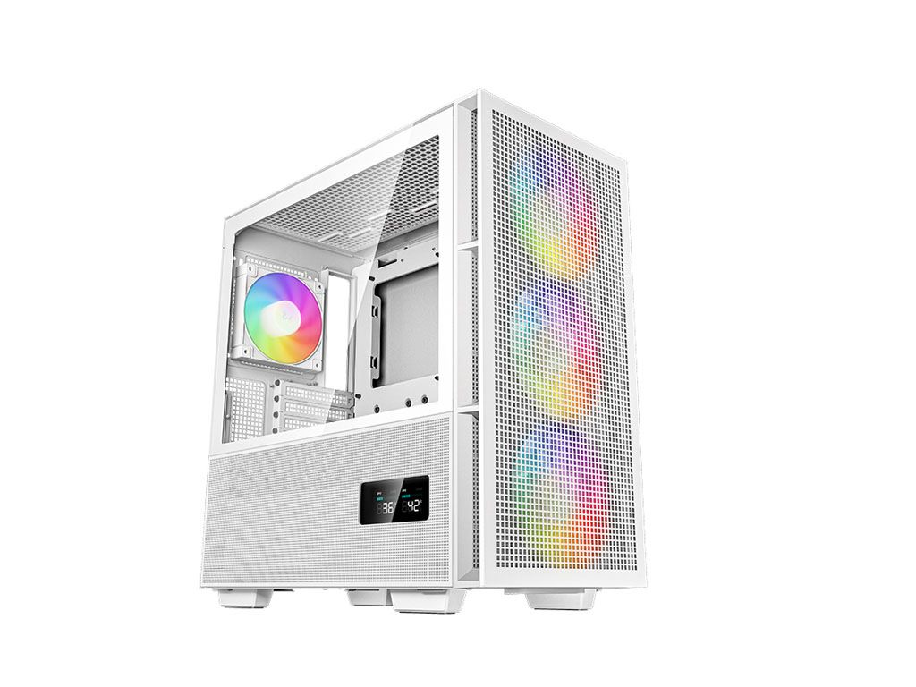 Kućište DeepCool CH560 Digital, E-ATX, Bez napajanja, Kaljeno staklo, ARGB, Bijela, R-CH560-WHAPE4D-G-1
