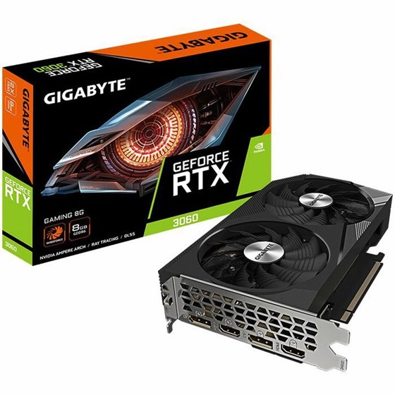 Grafička kartica Gigabyte, nVidia GeForce RTX 3060 GAMING OC, 8GB GDDR6, 2x HDMI, 2x DisplayPort 