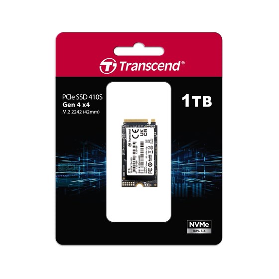 SSD 1TB Transcend MTE410S, M.2 NVMe, PCIe Gen4x4 2242, 5000/3500 MB/s, TS1TMTE410S