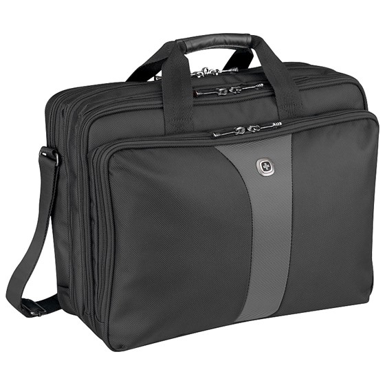 Torba za laptope do 17" Wenger Legacy Triple Crna