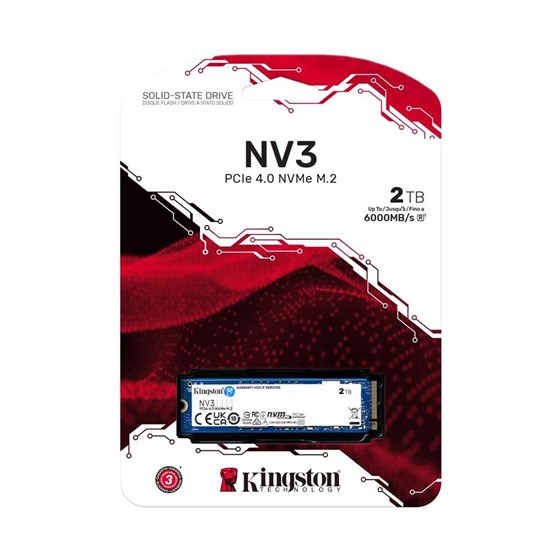SSD 2TB Kingston NV3, M.2 NVMe, PCIe Gen4x4, 6000/5000 MB/s, SNV3S/2000G