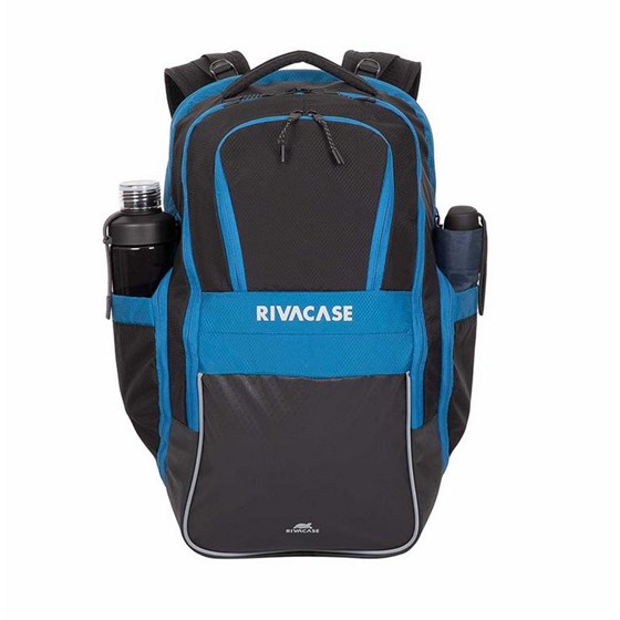 Ruksak za laptop RivaCase do 17.3" Mercantour 5265 black/blue 30L Laptop backpack