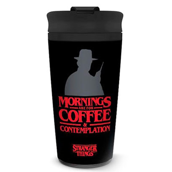 PYRAMID STRANGER THINGS (COFFE & CONTEMPLATION) METAL TRAVEL MUG
