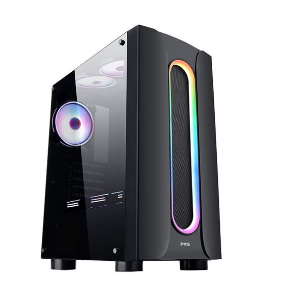 Kućište MS Armor V310, Midi tower, bez napajanja, ATX, crno