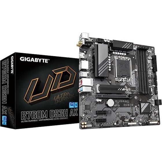 Matična ploča Gigabyte B760M DS3H AX, Intel B760, Socket 1700, mATX, DDR4