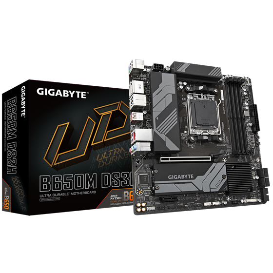 Matična ploča Gigabyte B650M DS3H, AMD B650, AM5, mATX, DDR5 