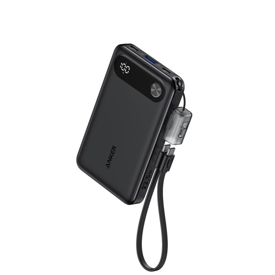 Anker Powerbank 10.000 mAh, 22,5W s priloženim USB-C kablom, crni