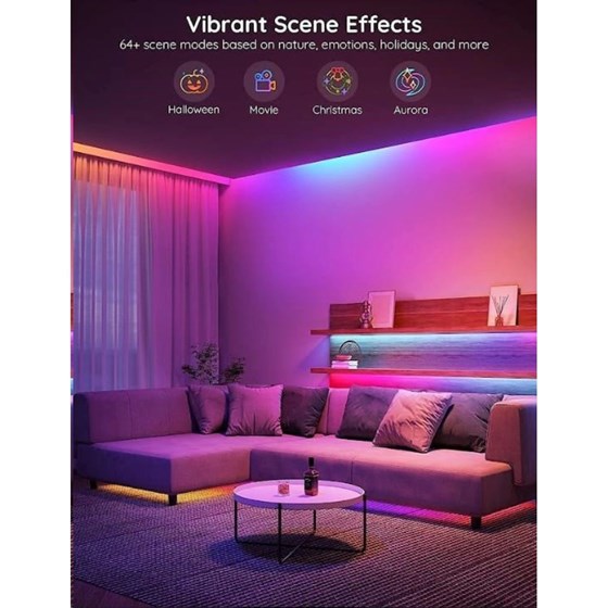 LED set Govee RGBIC Basic, Wi-Fi, Bluetooth, IP 20, 5m, H618A3D1