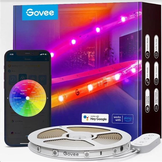 LED set Govee RGBIC Basic, Wi-Fi, Bluetooth, IP 65, 10 m , H619C3D1 
