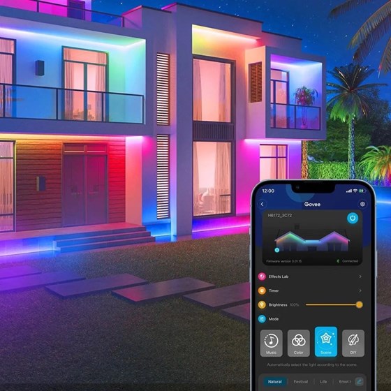 LED traka Govee RGBIC vanjska, Wi-Fi, Bluetooth, IP65, 10 m , H6172