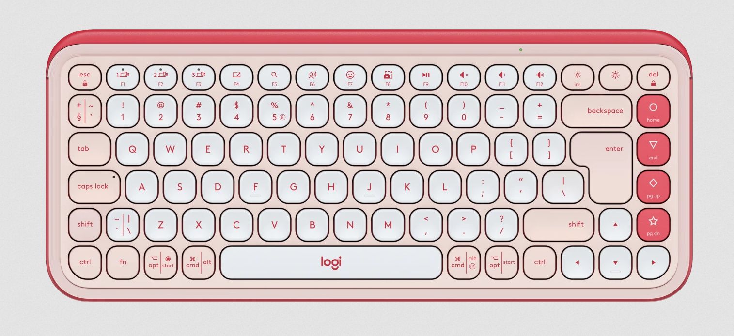 Tipkovnica Logitech POP Icon Rose white P/N: 920-013073
