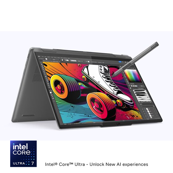 Lenovo Yoga 7 2u1, 83DJ0036SC_4Y, 14" 2.8K OLED 120Hz TouchScreen, Intel Core Ultra 7 155H, 16GB, 1TB SSD, W11H, Intel Arc Graphics, 48MJ JAMSTVO
