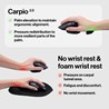DeltaHub Ergonomski oslonac za zglob Carpio 2.0 - ergonomic wrist rest Left / L / Black