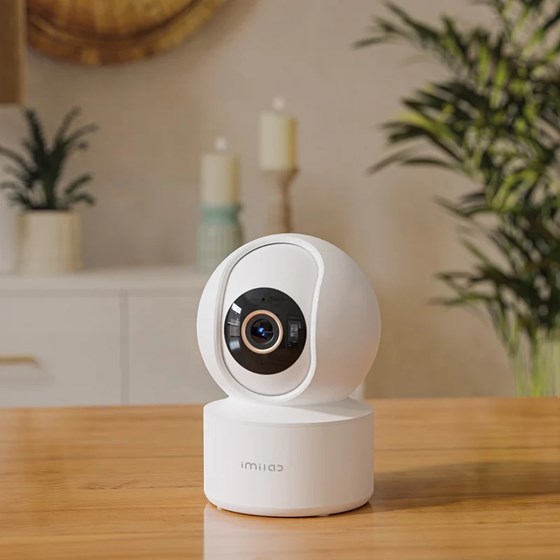 Imilab C22 Smart WiFi 6 sigurnosna kamera, unutarnja, 3K, 5MP, Color Night Vision, IR, Mi Home/Xiaomi, Alexa & Google Assistant, bijela