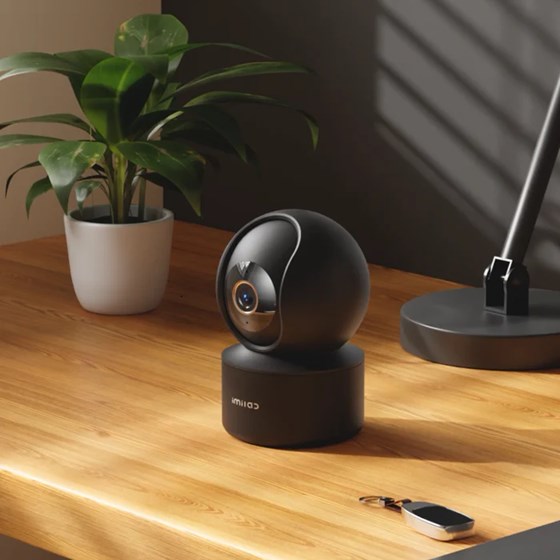 Imilab C22 Smart WiFi 6 sigurnosna kamera, unutarnja, 3K, 5MP, Color Night Vision, IR, Mi Home/Xiaomi, Alexa & Google Assistant, crna (bez adaptera)