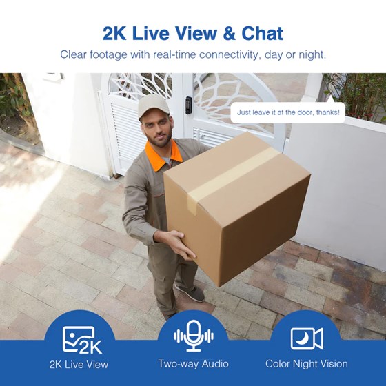 Imilab EC5 Smart WiFi sigurnosna kamera, vanjska, 2K, 3MP, Color Night Vision, IP66, Mi Home/Xiaomi, Alexa & Google Assistant